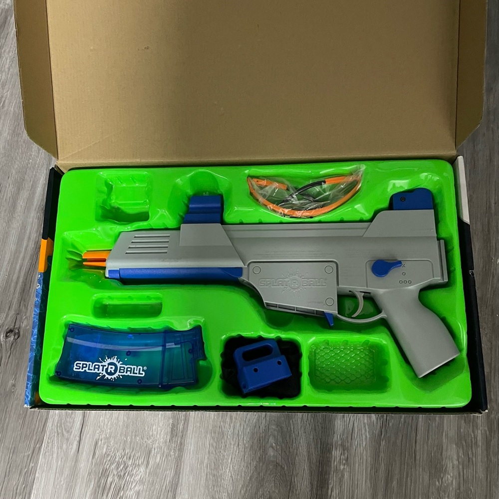 Blue and Gray Toy Blaster